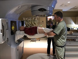 The view just prior to radiation